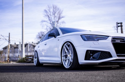 Audi Silver Machined Face