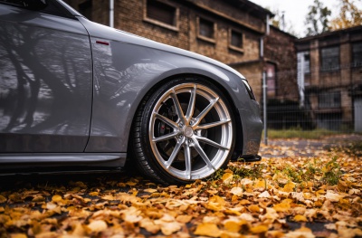 Audi Silver Machined Face