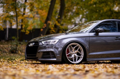 Audi Silver Machined Face