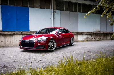 Audi Silver Machined Face