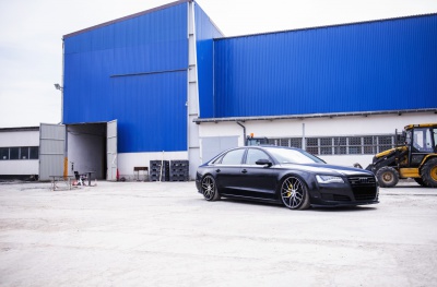 Audi Gloss Black Machined Face