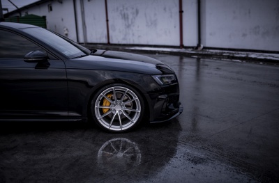 Audi Silver Machined Face