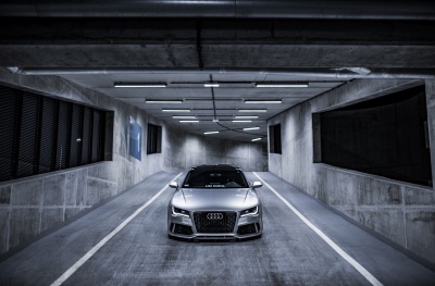 Audi Silver Machined Face