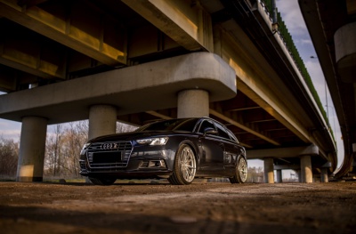 Audi Silver Machined Face