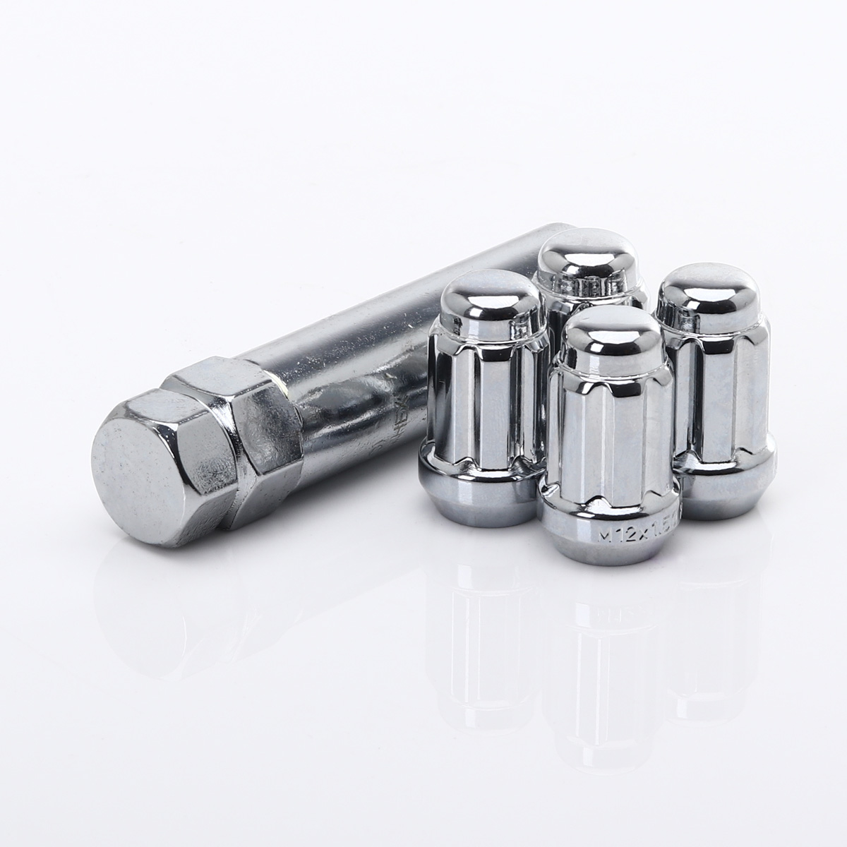 Sumex 12x1.25mm Anti-Theft Locking Wheel Bolt Set (4 Nuts + Key) For Peugeot 1007, 207, 308