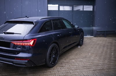 Audi Black Brushed Tinted Face
