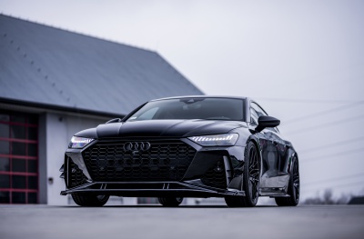 Audi Black Brushed Tinted Face