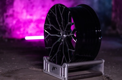 JR49 Black Machined Tinted Face