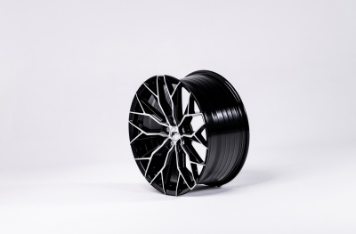 JR49 Black Machined Tinted Face
