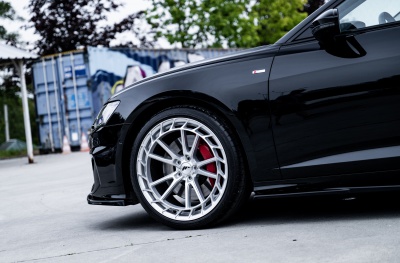 Audi Silver Machined Face