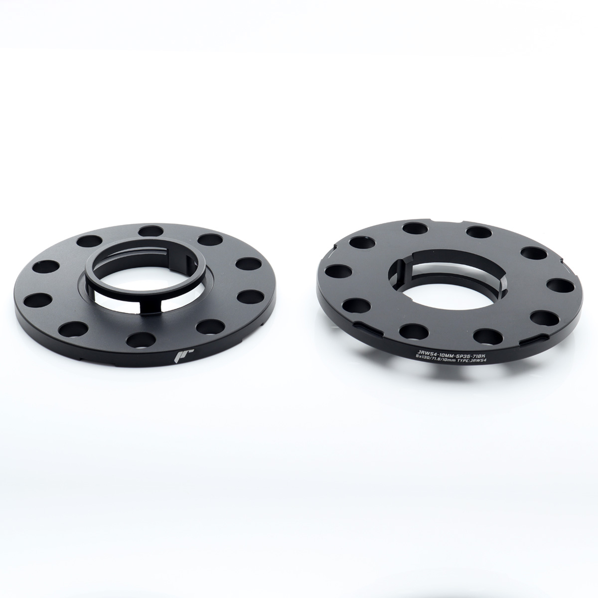 JRWS4 Spacers 10mm 5x130 71,6 71,6 Black (Porsche 3/5 tab hub)