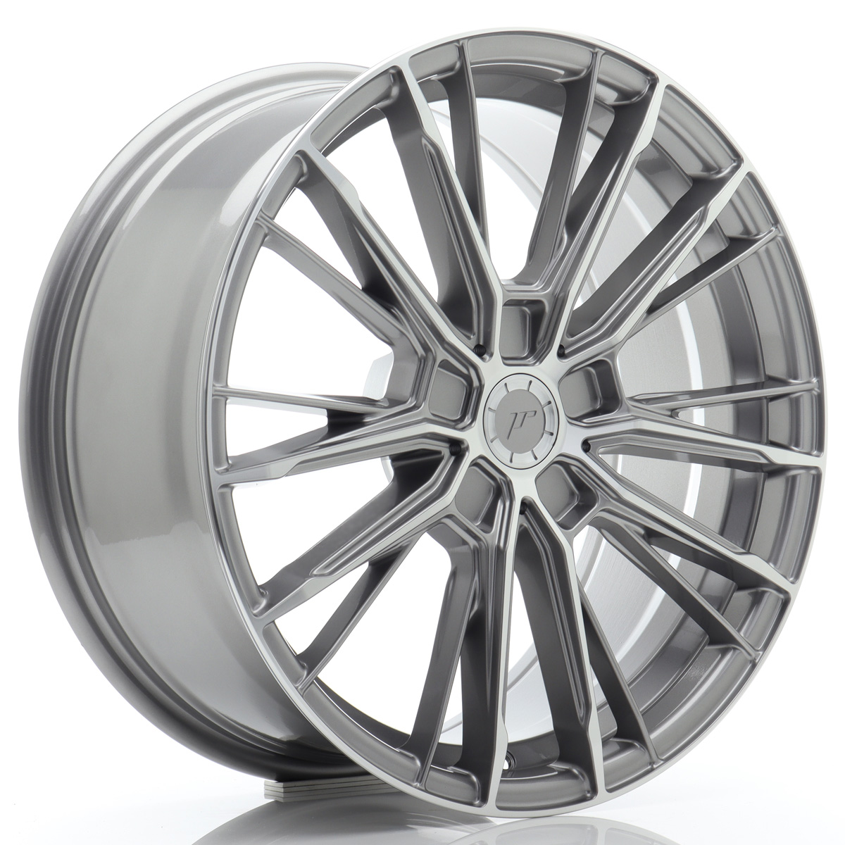 JR Wheels JR52 18x8 ET20-45 5H BLANK Titanium Machined Face