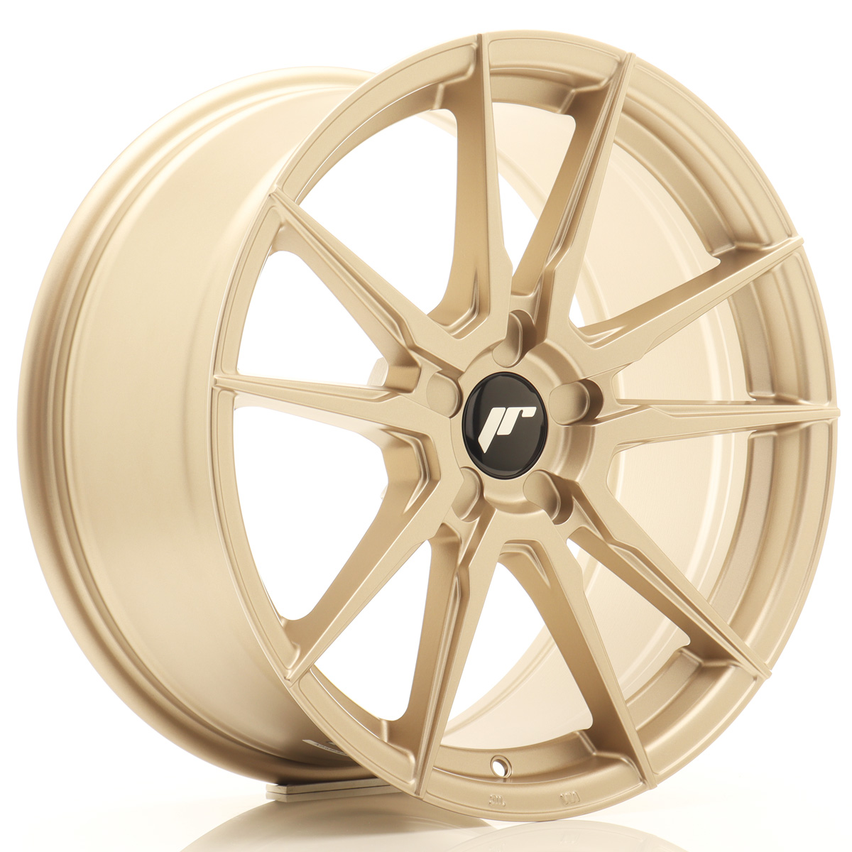 JR Wheels JR21 18x8 ET20-40 5H BLANK Frozen Gold